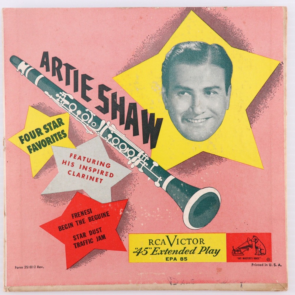 Artie Shaw & His Orchestra, Frenesi/Begin The Beguine/Star Dust 45 rpm Record EP
